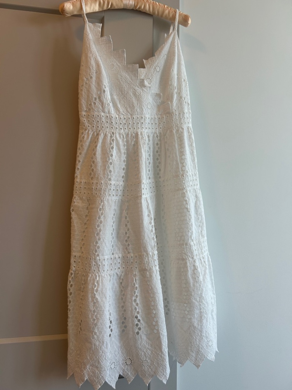 Kobi Halperin Dresses: white eyelet sundress